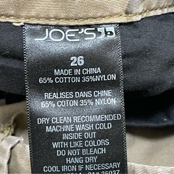 Joe’s Dayna Camouflage Relaxed Slouch Boyfriend Fit Trousers Sz 26 Green. - Picture 5 of 9